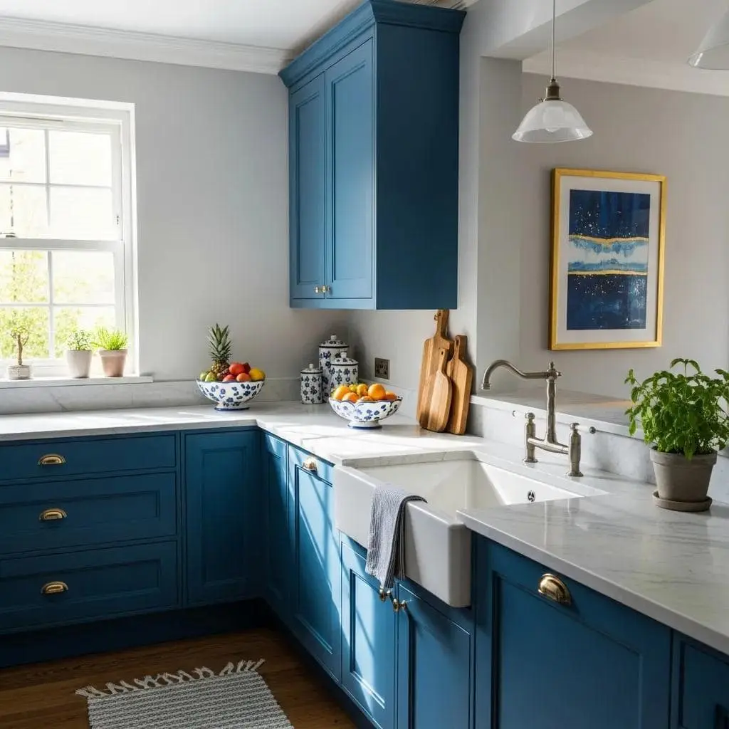 What Actually Determines Cabinet Painting Cost in Philadelphia (A Painter's Honest Take) 3 Renovated kitchen with freshly painted cabinets enhancing aesthetic appeal