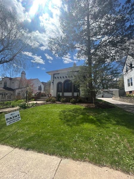 Exterior painting in Elkins Park, recently completed by PAINT