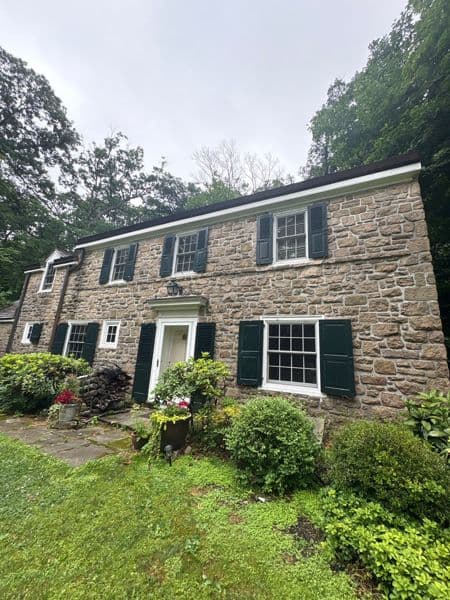 Exterior painting in Glenside, recently completed by PAINT