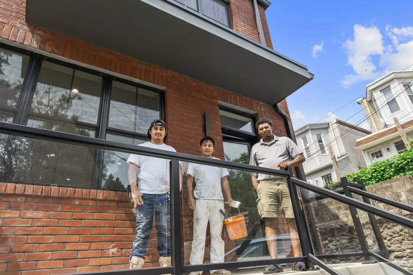 The PAINT crew at a Philadelphia multifamily building