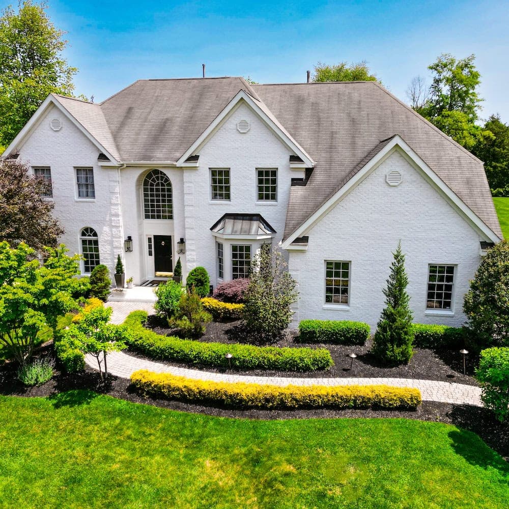 Large Exterior Brick Home, Body, Fascia, Soffit, Window Trim and Siding
