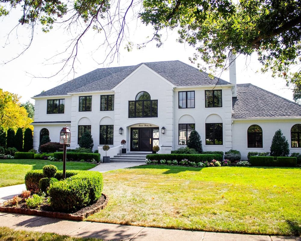 Large Exterior Brick Home, Body, Fascia, Soffit, Window Trim and Siding