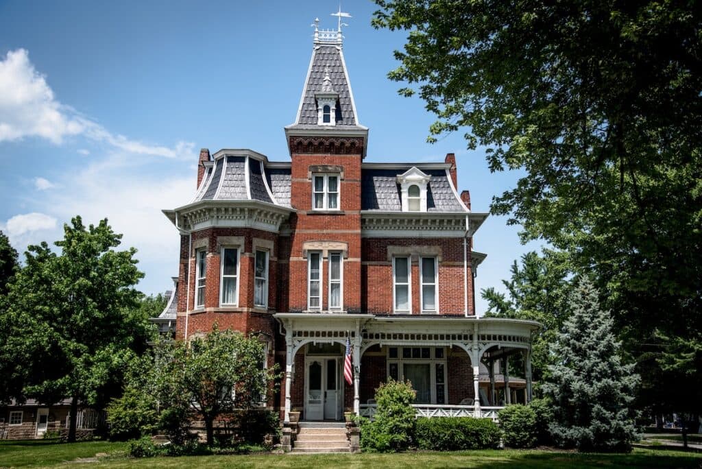victorian home and buildings