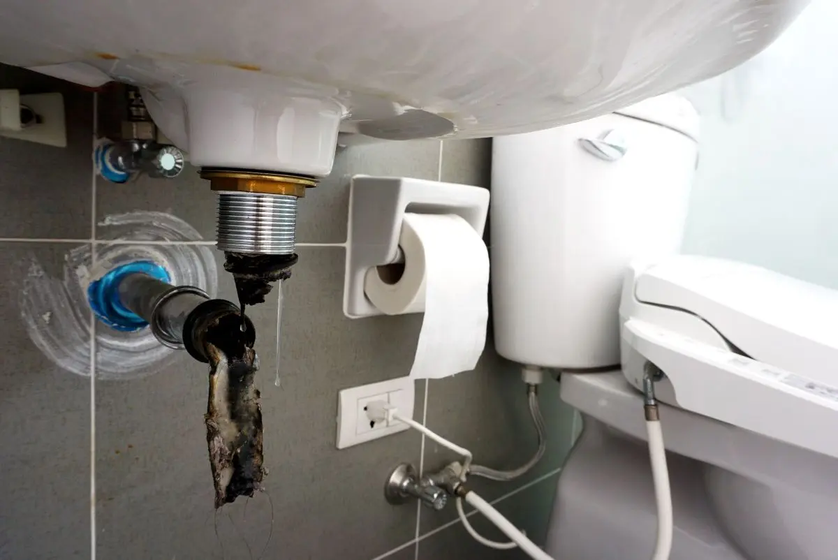 dirty clogged drain