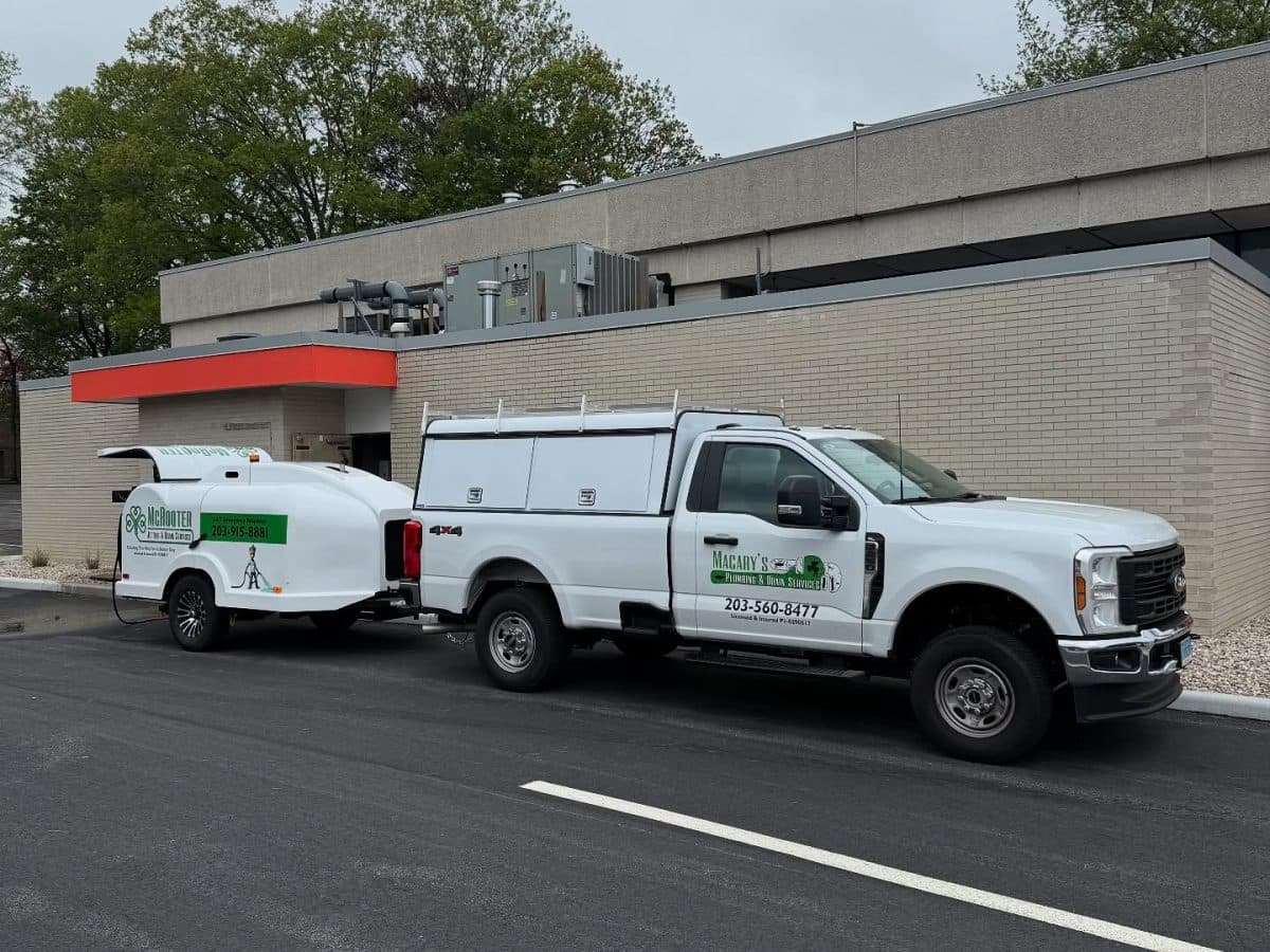 macary van parked outside drain cleaning FAQ Avon Farmington CT