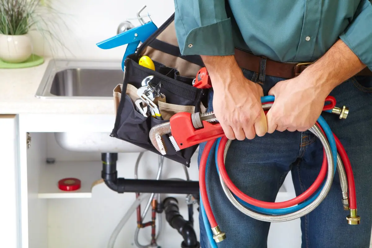 plumber inside house