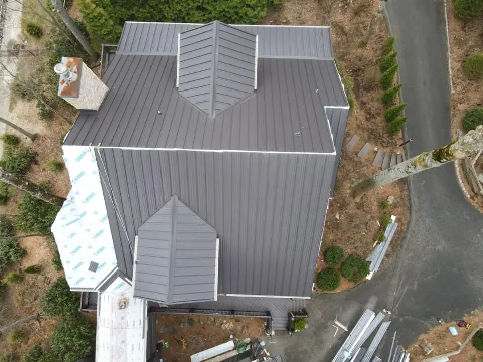 house with metal roof