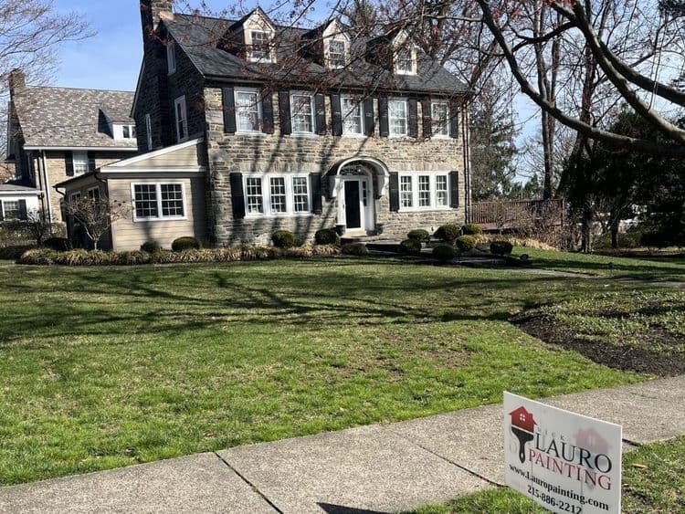 Lauro Painting Philadelphia paints home exteriors including siding, trim, shutters, and more. Includes light repair work and wood replacement.