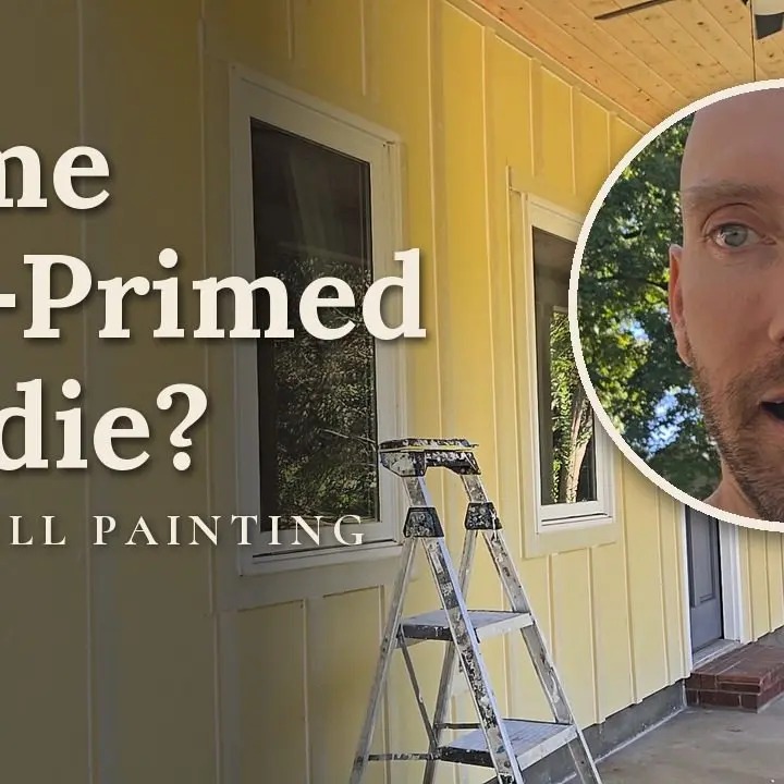 Do I need to prime Hardie siding before painting? Bart Caldwell on a primed Hardie porch