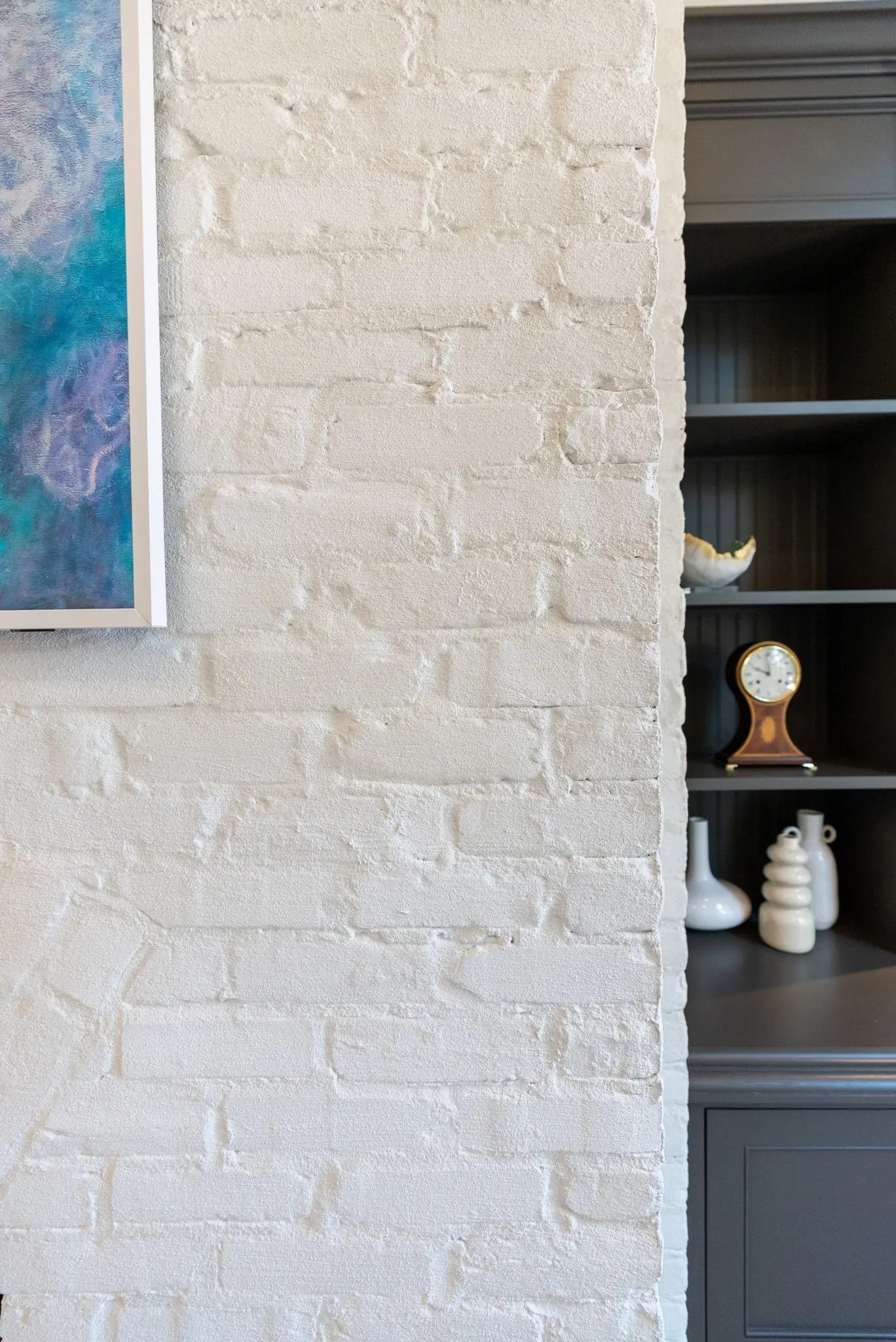 Venetian plaster in benjamin Moore White dove