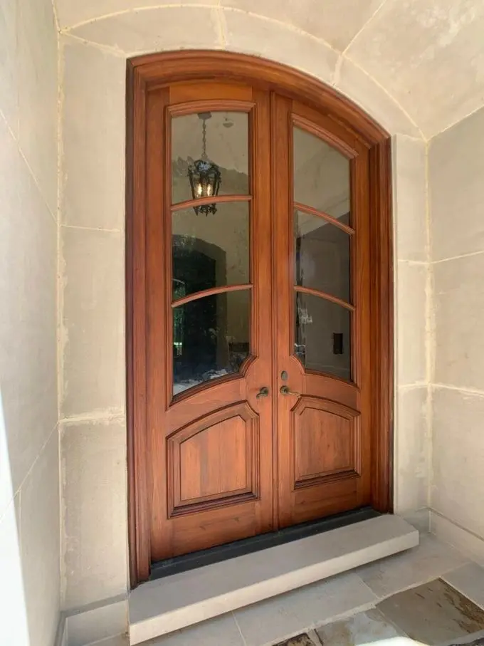 front door stained with chestnut general finishes exterior 450