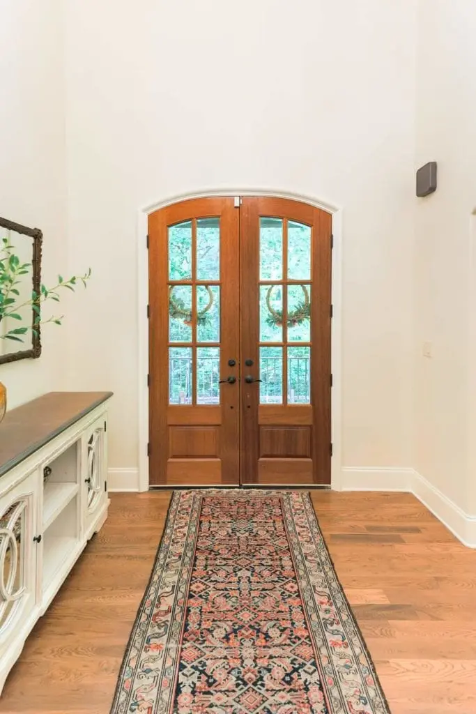 interior wood door staining