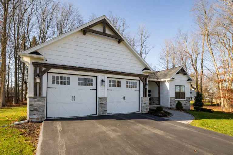 white garage doors