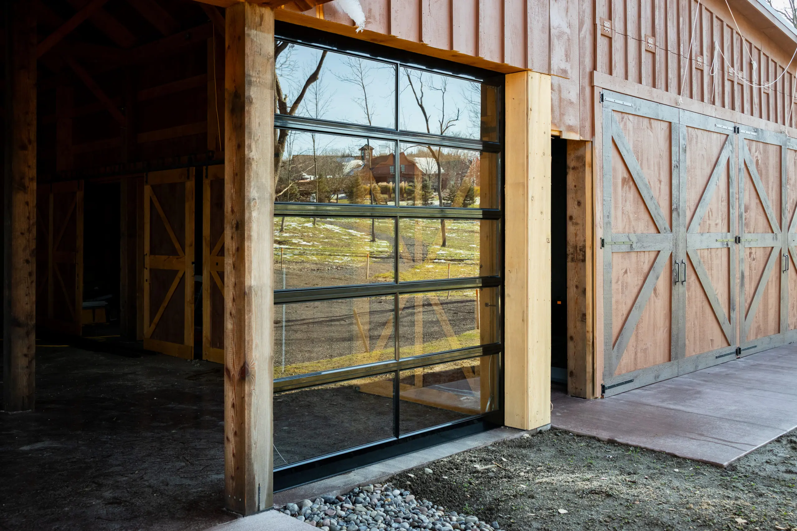 glass garage door