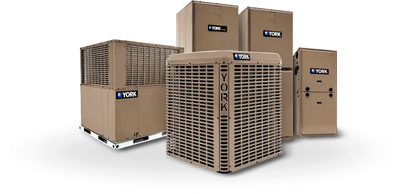 York hvac Products display