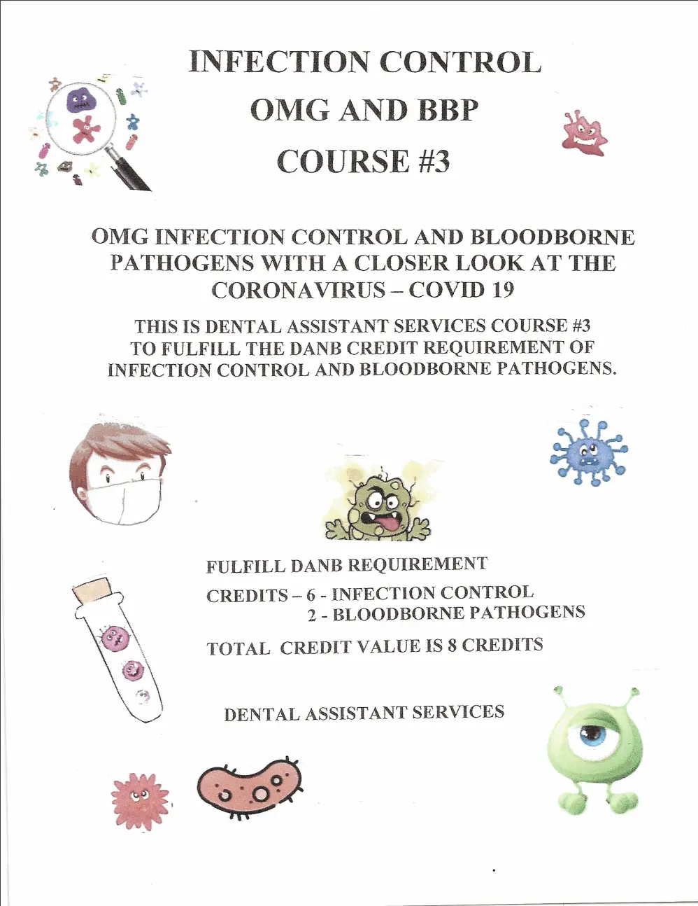 OMG AND BBP COURSE #3 WITH A CLOSER LOOK COVID 19