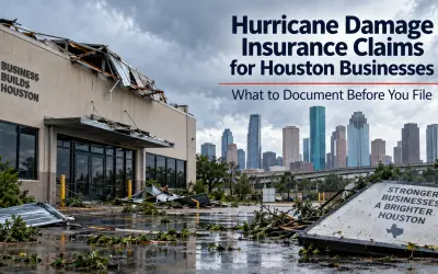 Hurricane Damage Insurance Claims for Houston Businesss: What to Document Before You File
