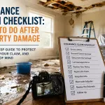 Insurance Claim Checklist: What to Do After Property Damage