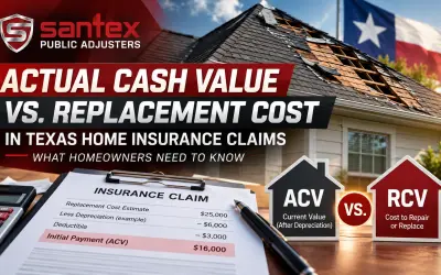 Valor efectivo real vs. Costo de sustitución en Texas Home Insurance Claims