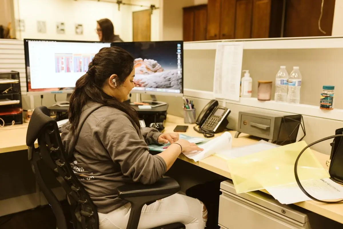 Your Energy Solutions team member talking with customers on the phone