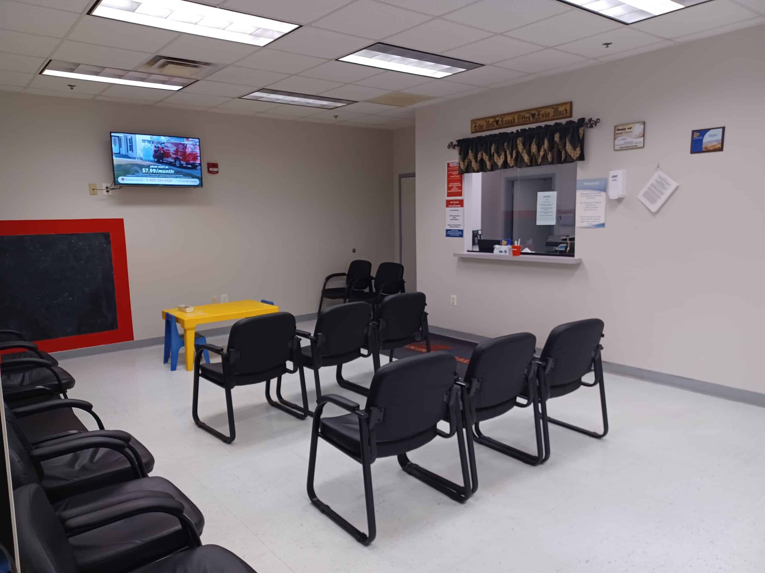 EZCare Walk-in Medical Center waiting room in Moorefield