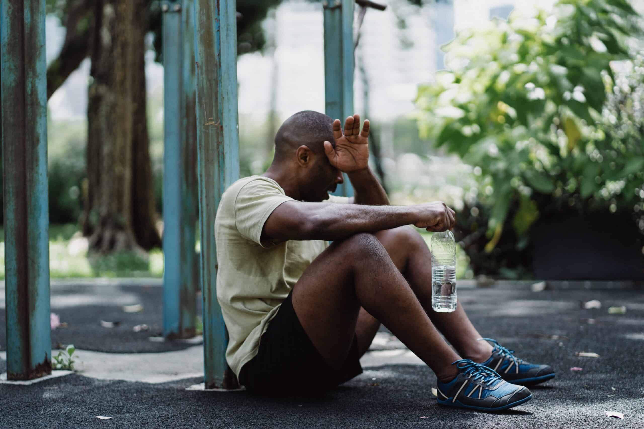 Man Heat Exhausted