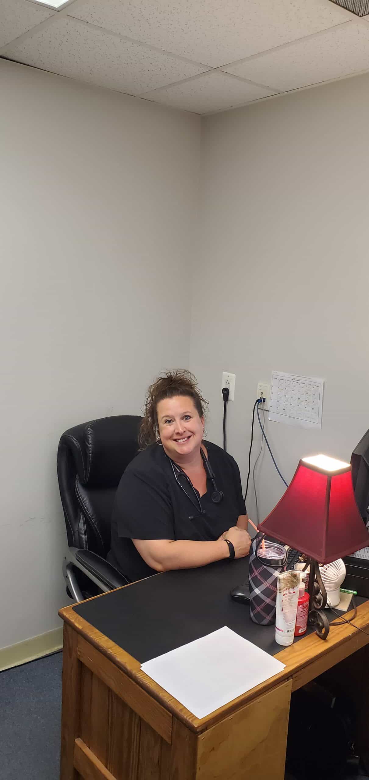 EZCare Walk-in Medical Center treatment room in Moorefield